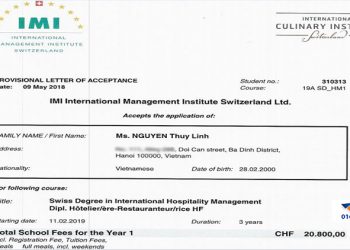 Chúc mừng chủ nhân đầu tiên nhận học bổng Thụy Sĩ 1,1 tỷ – trường IMI