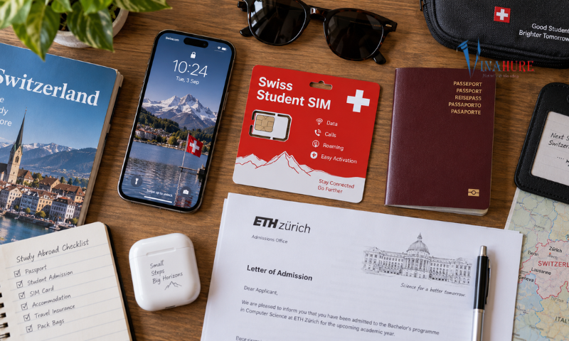 SIM điện thoại Thụy Sĩ du học sinh