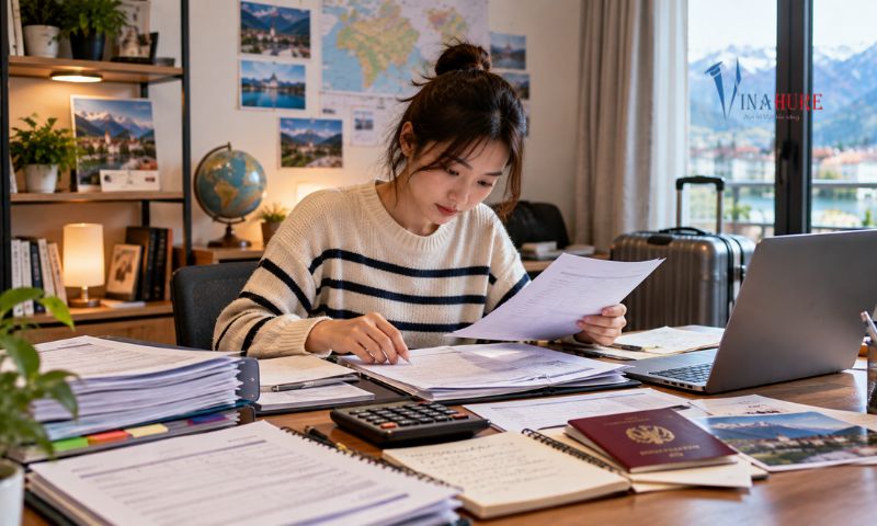 Chứng minh tài chính visa Thụy Sĩ