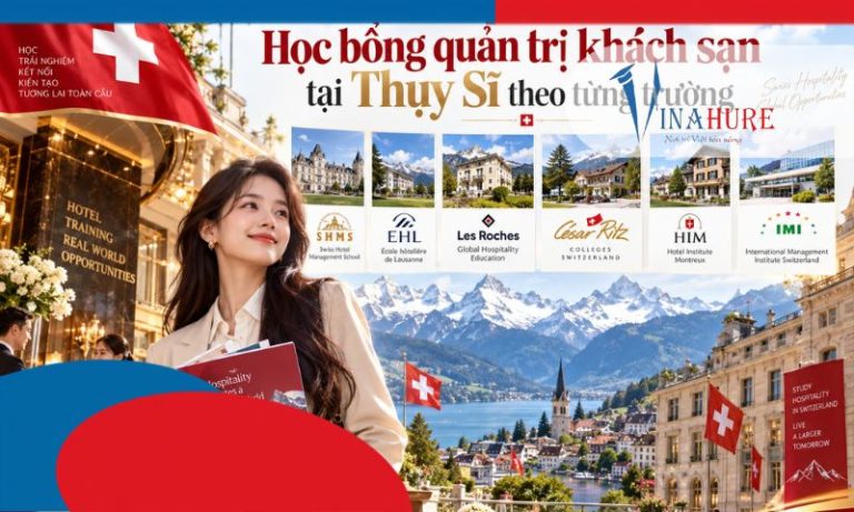 Học bổng quản trị khách sạn tại Thụy Sĩ theo từng trường