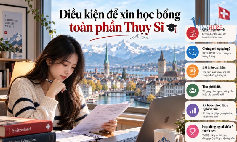 học bổng toàn phần thụy sĩ